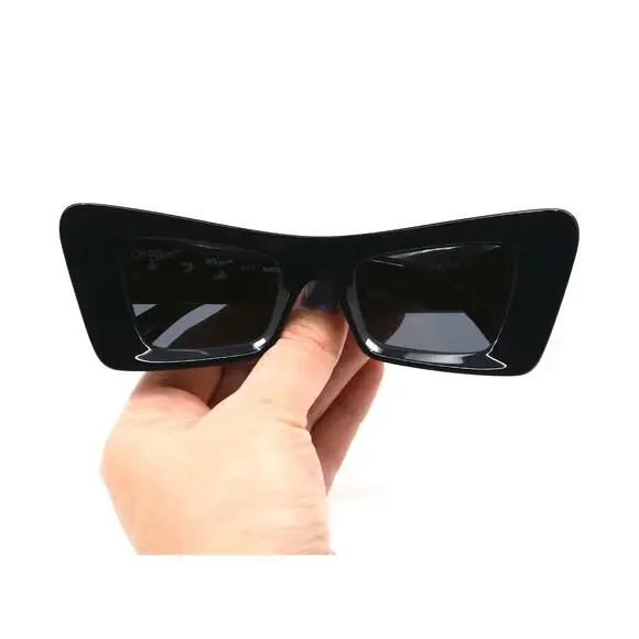 NEW! OFF-WHITE ACCRA OER1027 1007 BLACK GREY AUTHENTIC SUNGLASSES - Picture 10 of 13